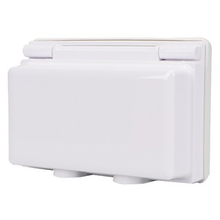 WONHA BO 嵌入式插座 防雨型 2孔 橫式 Mireu 白色, 1個