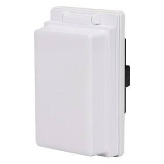 WONHA BO 嵌入式防雨型單孔插座 直立型 Mirre 白色, 1個