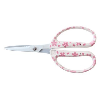 CHIKAMASA 近正 園藝剪刀 花朵圖案 顏色隨機 CRI-360SFW, 1個, CRI-360SFW(SW)