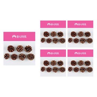 Uniart 2000 天然松果 小 7入, 單一顏色, 5個