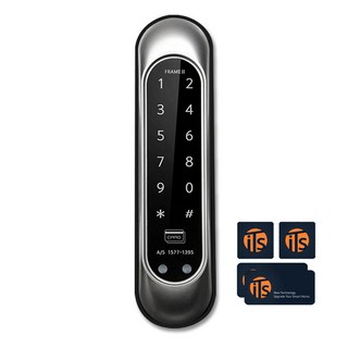 ITSLOCK FRAME2 窄框鋁門專用 數位輔助鎖 無把手 門鎖套組, 顧客自行安裝, FRAME