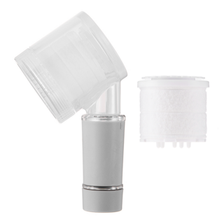 comet 旅行用過濾型蓮蓬頭 + 濾芯 2個, 透明色 + 灰色, 1組