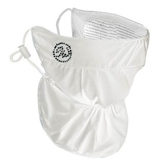 防紫外線高爾夫面罩 H2 型, 白色, 1個