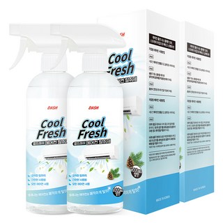 대쉬 쿨프레쉬 에어컨 탈취제, 500ml, 2개