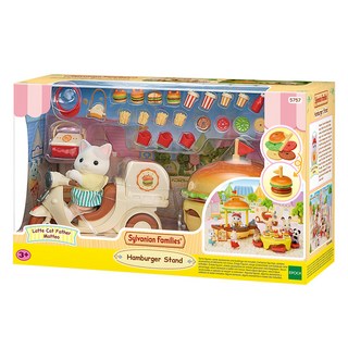 EPOCH Sylvanian Families 森林家族 拿鐵貓的漢堡餐車 5757, 1個, 單品