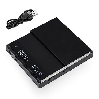 칼딘 바리스타 커피저울 에스프레소 스마트 스케일 핸드드립, 블랙, SD-SC01, 1kg