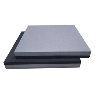 Deokjinsponge 重低音喇叭 揚聲器 減震 降噪 防震 隔音墊 2片, 200X200X25T, 灰色 + 黑色