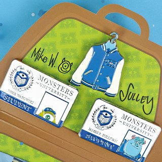 迪士尼 Ainokey 皮克斯 怪獸大學 大眼仔 包包 徽章 套組