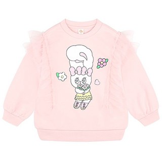 milkmile 幼童艾絲樂小兔可愛荷葉邊T恤