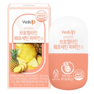 wellup 槲皮素&鳳梨蛋白酶, 60顆, 1罐