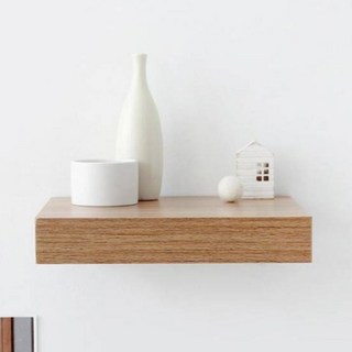 마켓비 ENKEL 벽선반, 라이트브라운, 1단