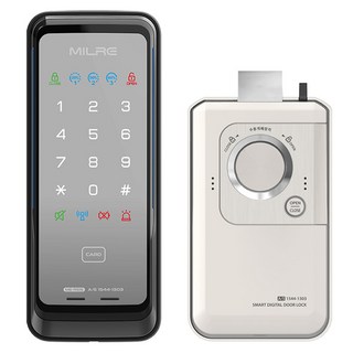 Milre 美樂 數位門鎖+卡片鑰匙4p套裝, ME-R51S, 顧客自行安裝