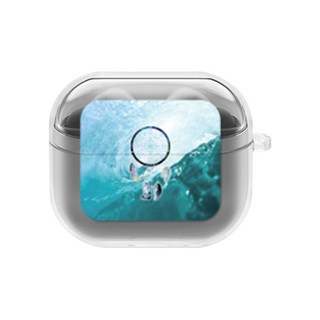 에잇클로드 큐티츄 일체형 클리어 하드 이어폰 케이스 갤럭시 버즈3 / 버즈3 프로, 스카이드림, 1개