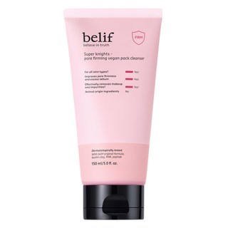 빌리프 슈퍼 나이츠 포어 퍼밍 비건 팩 클렌저, 1개, 150ml