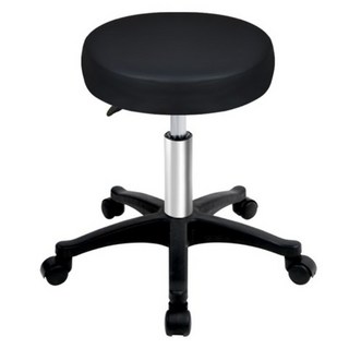comet Home 皮革升降旋轉圓椅 36 x 36 x 44~56cm, 黑色, 1個
