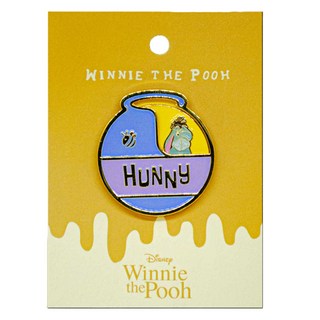迪士尼桌面裝飾輪盤別針徽章 小熊維尼蜂蜜罐, 1個, 1入