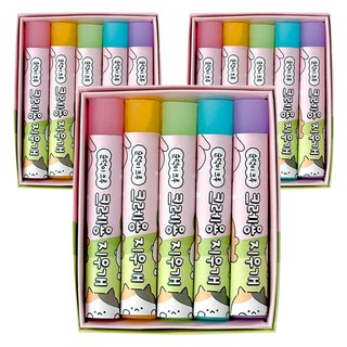 iiGEN 순덕이크루 크레용 지우개 5종 세트, 핑크, 3개