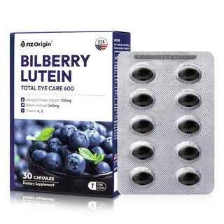 엔젯오리진 빌베리 루테인 토탈 아이케어, 30정, 1개