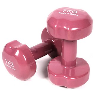 BANSUK SPORTS 風格蘋果啞鈴 玫瑰粉, 7kg, 2個