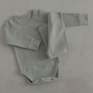PEEKABOO 童款圓點嬰兒連身衣長褲套裝