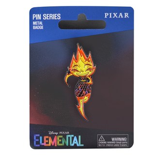 迪士尼 元素方城市 桌面裝飾 單面徽章 小炎 2, 1個, 1入