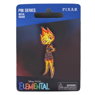 迪士尼 桌面裝飾 元素方城市 單面徽章 小炎 1, 1個, 1入