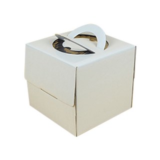 천운패키지 쉬폰케익박스 미니, 화이트무지, 1세트