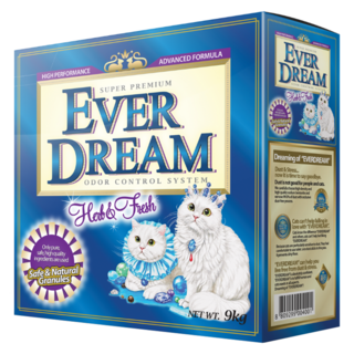 EVER DREAM 貓砂 除臭, 草本清新配方, 9kg, 1盒
