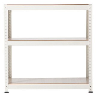 comet 免螺絲角鋼置物收納架, 白色, 3層