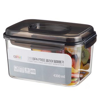 comet BPA Free 提把保鮮盒, 1個, 4.3L