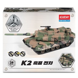 ACADEMY HOBBY MODEL KITS 4D套件 K2 黑豹戰車 15402 塑膠模型, 1個