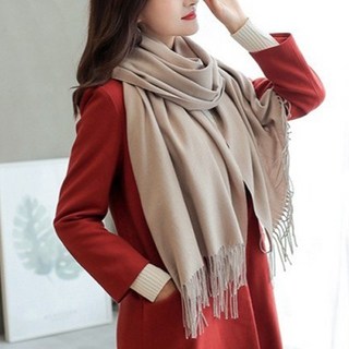 Susuda 羊絨男女通用圍巾披肩圍巾