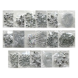 Uniart 混合鏈條17種套組, 銀色, 1套