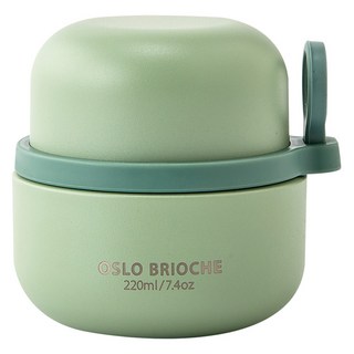 오슬로 스텐 316 브리오슈 보온 도시락 푸드자, 그린, 220ml, 1개