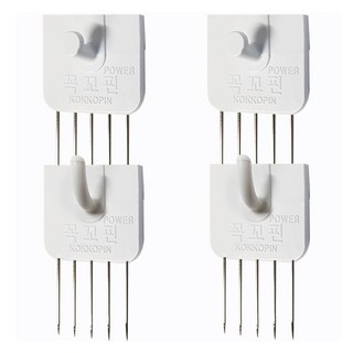 꼭꼬핀 국내 제조 파워 혼합형 4p, 화이트, 1개