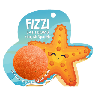 Saboo 泡沫沐浴球 STARFISH SPARKLE 海星閃閃 內附驚喜小公仔, 100g, 1顆