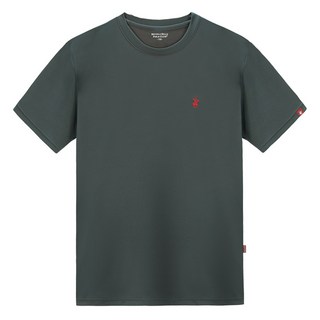 BEVERLY HILLS POLO CLUB 比佛利保羅 男女通用 涼感 透氣 Ice Cool Ever 小標誌 短袖 T恤 CPW0T05, 深灰色