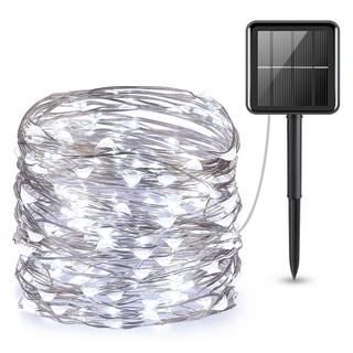 Luaz LED 太陽能 景觀照明 戶外庭園燈 20m, 白色(照明)