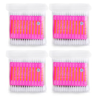 넬릭 우드 팁스 나무 면봉, 100개입, 4개