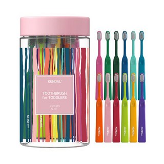 KUNDAL 昆黛爾 深層清潔極細刷毛幼童牙刷組, 12支, 1組