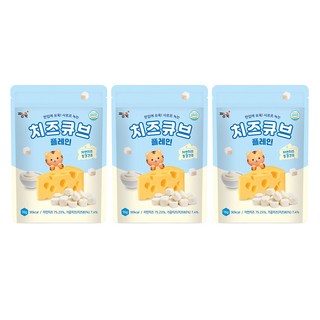 Jjangjuk 原味起司塊, 16g, 起司味, 3包