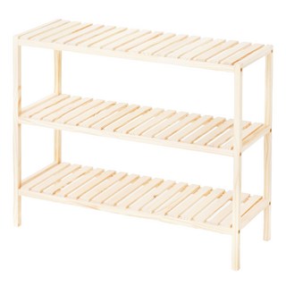 comet Home 木質萬用置物鞋架 800, 自然色, 3層