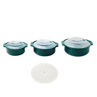 코겔 전자레인지 용기 한솥 뚝딱 냄비 세트, 에쉬그린, 1개