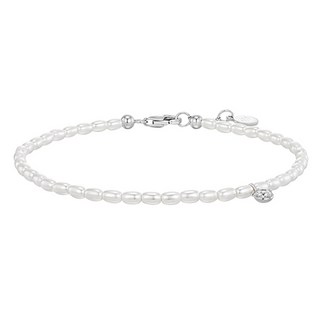 J.ESTINA 女款Lala J珍珠串珠手鍊 + 髮圈 + 留言卡 + 購物袋