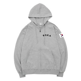 The Team 男女通用特殊雙面布料大尺碼ROKA連帽拉鍊外套