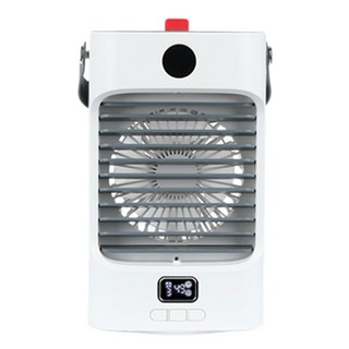 ILWOO 이동식 싱글 무선 미스트 자동회전 미니 냉풍기, IW-G777(화이트)