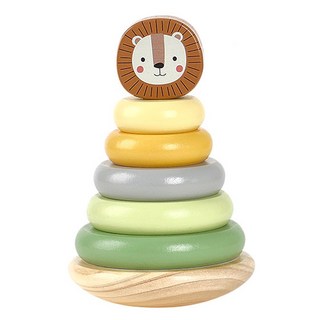 TOOKY TOY 拓客 獅子套圈堆疊, 1個, 混合顏色