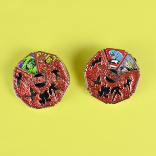 漫威七角形輪盤徽章 復仇者聯盟