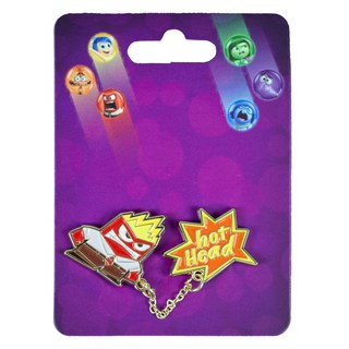 Iknowk 書桌裝飾 腦筋急轉彎2 鏈條徽章 怒怒, 1個, 1入