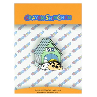 蠟筆小新與小白立體徽章, 1個, 混色